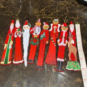 Old Christmas wooden Ornaments!  25 total Like new - no flaws! VINTAGE!